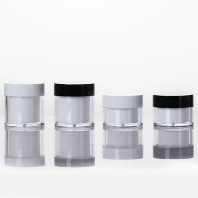 Hochwertiger 15g 30g 50g AS-Kunststoff Doppelwandiger runder Cremetiegel