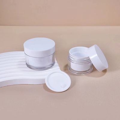 Glanzende Oberfläche AS Kunststoffkremeglas ohne mechanische Probleme für kosmetische Verpackungen