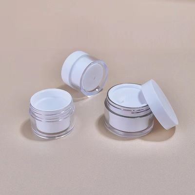 Glanzende Oberfläche AS Kunststoffkremeglas ohne mechanische Probleme für kosmetische Verpackungen