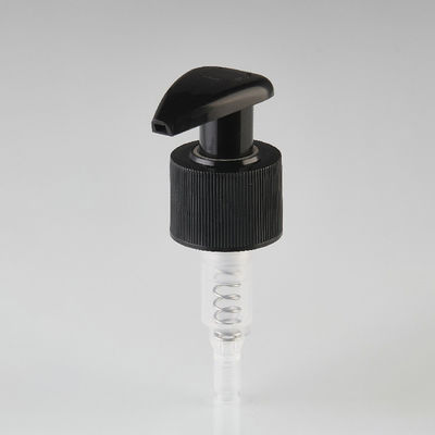 Travel-Sized Plastic Lotion Pump with Screw On Closure and Ribbed Collar for Shampoos and Lotions