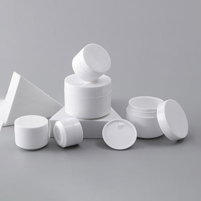 Doppelschicht-PP-Kunststoff-Cremeglas mit Lebensmittelmaterial in 10ml 30ml 50ml 75ml für Hautpflege-Cremes
