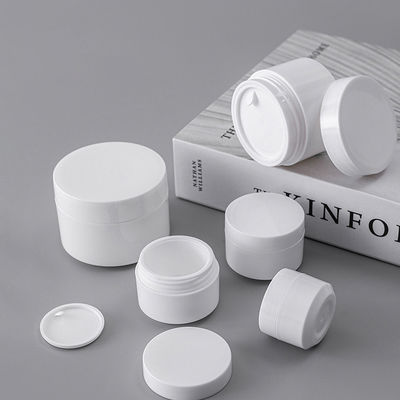 5g 10g 15g 30g 50g Doppelwand-PP-Plastik wieder auffüllbare Körperpflege-Kosmetik-Creme-Glas mit Seidenschirmdruck