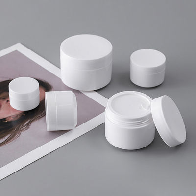 5g 10g 15g 30g 50g Doppelwand-PP-Plastik wieder auffüllbare Körperpflege-Kosmetik-Creme-Glas mit Seidenschirmdruck