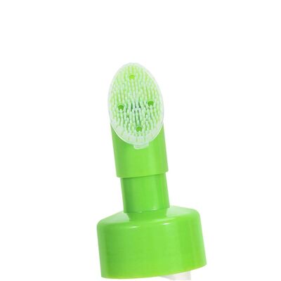 42 mm Wiederauffüllbare Schaumpumpen-Dispenser mit Seidenfaserdruck und Silikonbürste für die Hautpflege