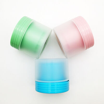 Großhandel 80g PP Matte Farbe Doppelschalencreme-Glas für Premium-Kosmetikverpackungen