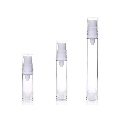 Großhandel 5ml 10ml 15ml Kapazität AS Kunststoff Airless Pumpflasche mit Vakuumpumpsystem und individuellem Siebdruck