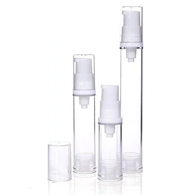 Großhandel 5ml 10ml 15ml Kapazität AS Kunststoff Airless Pumpflasche mit Vakuumpumpsystem und individuellem Siebdruck