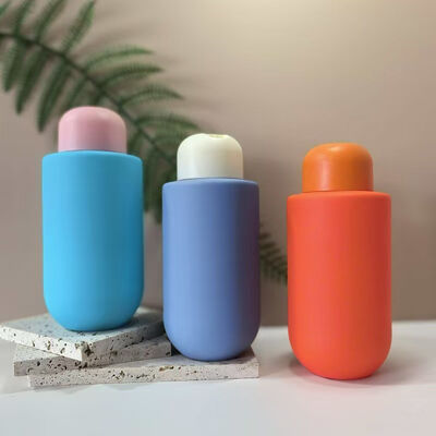 60/100/150/200/250/300/350/400ML Scheibentop-Verschluss HDPE Flasche Conditioner Lotion Hautpflegebehälter