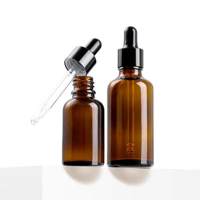 Großhandel kundenspezifische Farben YB Glas ätherisches Öl Flasche mit Kunststoff-Tropfer und Siebdruck in 10ml-100ml Kapazität