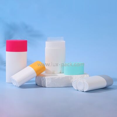 PP-Material 35g 50g 70g Leer Deodorant-Stick mit Seidendruck und Warmstempel für individuelle Verpackungen