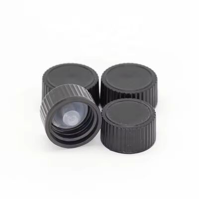 20mm 24mm 28mm schwarz geriebige glatte Plastikschraubkappe Induktionsdichtungsgasket für Kosmetikflaschen