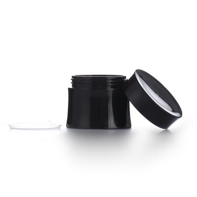 Großhandel 15g 30g 50g Doppelschalen Plastikcreme-Glas mit PP für Hautpflege und Kosmetikcreme