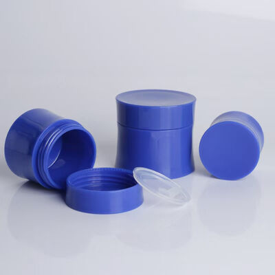 Großhandel 15g 30g 50g Doppelschalen Plastikcreme-Glas mit PP für Hautpflege und Kosmetikcreme