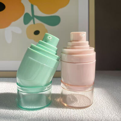 Großhandel 15ML 30ML 50ML Kunststoff Airless Lotion Flasche Umgedrehte Flasche mit Vakuumpumpe