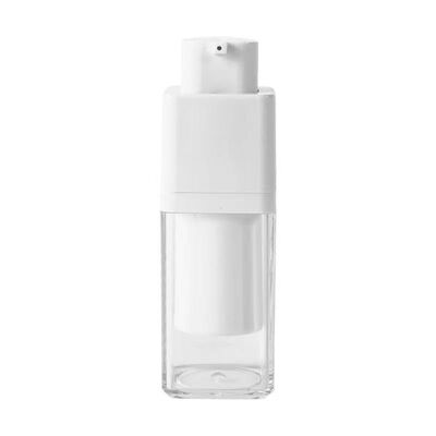 Großhandel quadratische Form 15ml 30ml 50ml Airless-Pumpflasche mit Drehverschluss für Hautpflegeprodukte